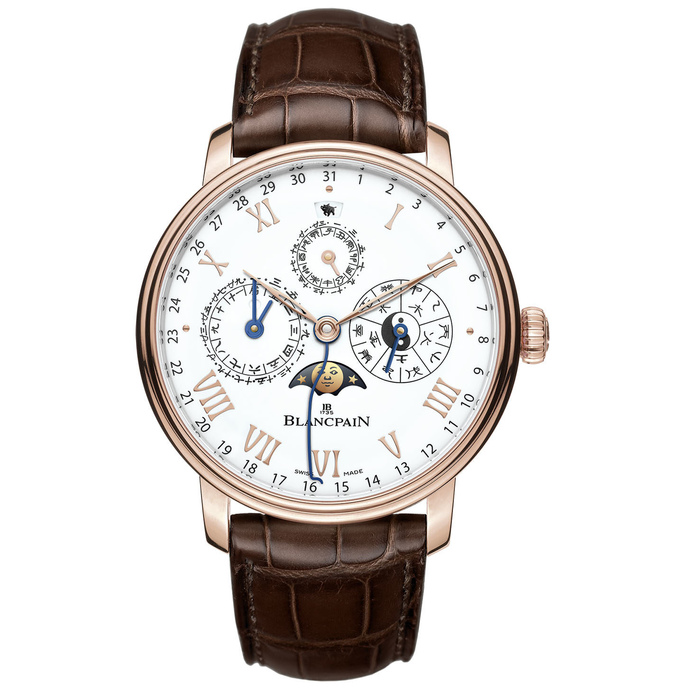 Replica Blancpain Villeret Calendrier Chinois Traditionnel Watch 00888-3631-55B